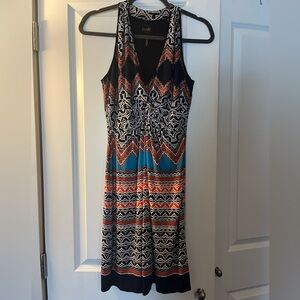 Laundry Vibrant Maxi Dress with Geometric Patterns